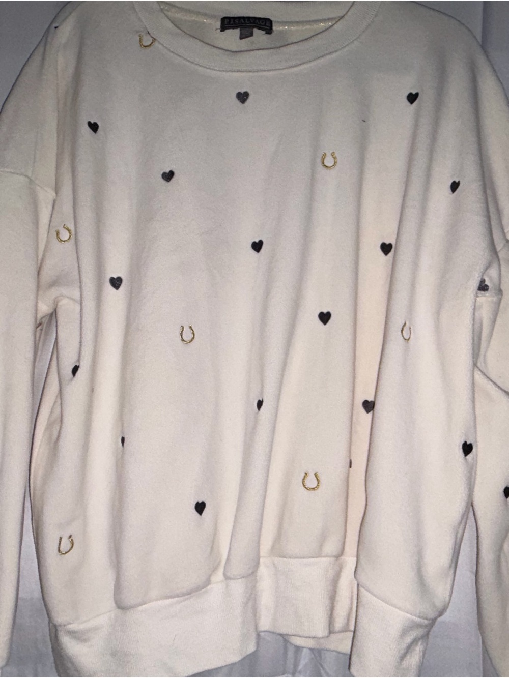 P.J. Salvage Cream Sleeping set with Black Label